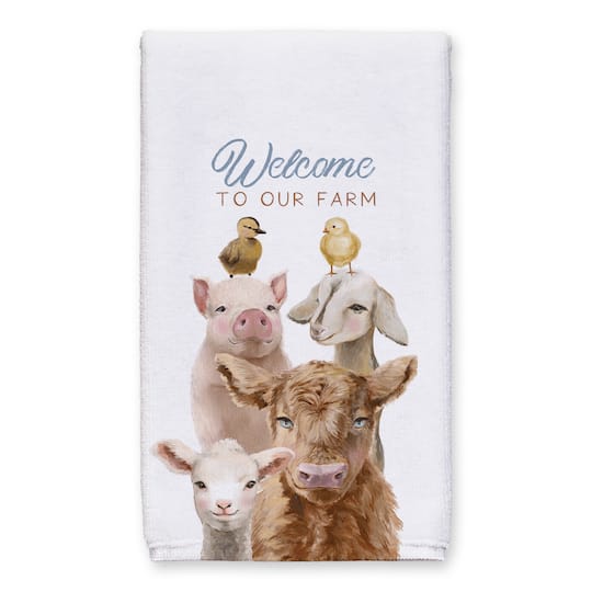 Baby Farm Animals Welcome 16" x 25" Towel Set